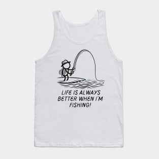 Fishing Shirt Fishing Gift for Dad Fishing Tshirt Fisherman Gift Men's Fishing Shirt Fishing Holiday Funny Fishing Shirt Fathers Day Gift Tank Top